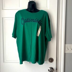 Universal Thread Green Optimistic Tee